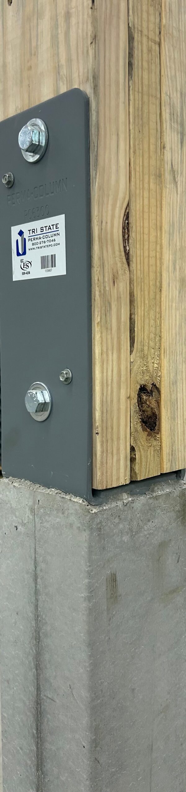 Nail Laminated Wood Column Attached to Perma-Column - Image 2