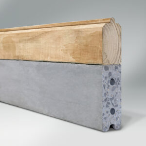 Precast concrete skirtboard